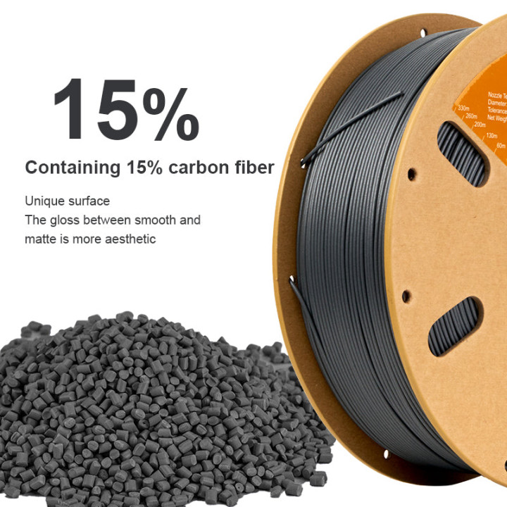 Filament PETG Fibre de Carbone Eryone 1,75 mm (1 kg) – Noir
