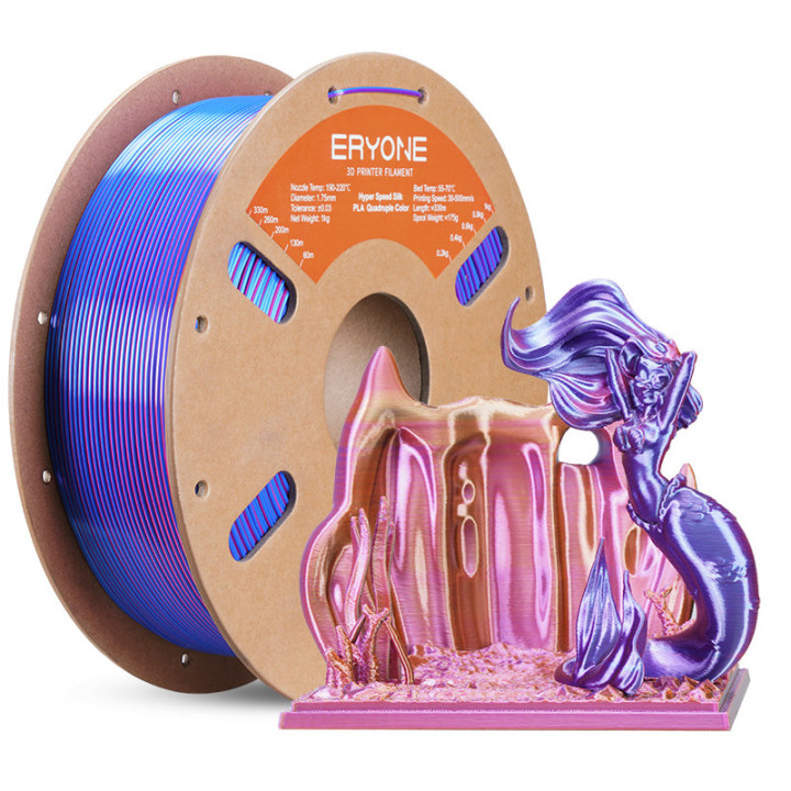 Filament PLA Haute Vitesse Quadruple Soie Eryone 1,75 mm (1 kg)
