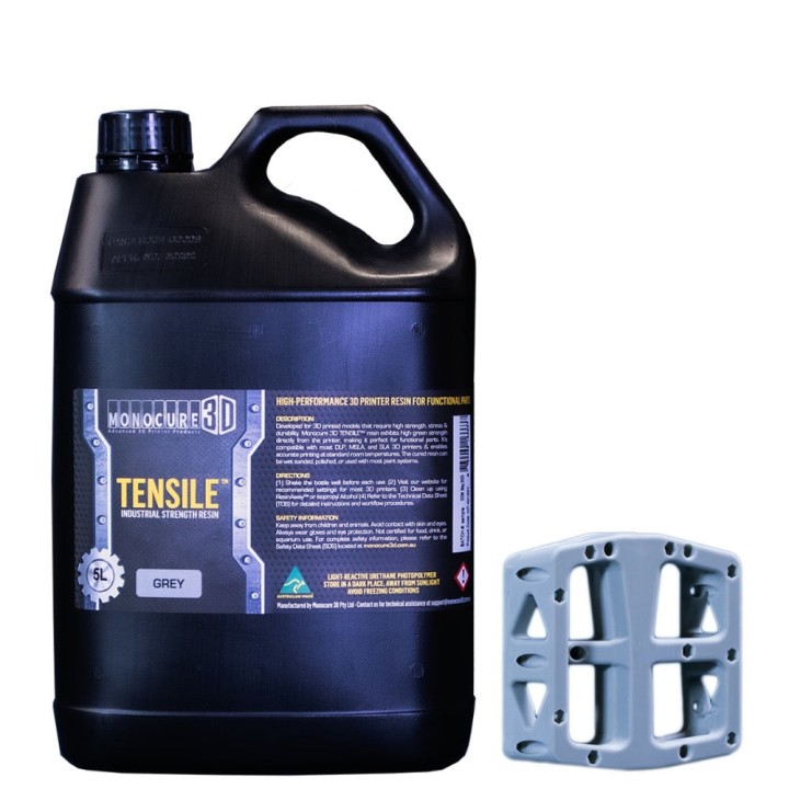Monocure3D - Tensile Industrial Resin - Gris Clair (Light Grey) - 5 L 