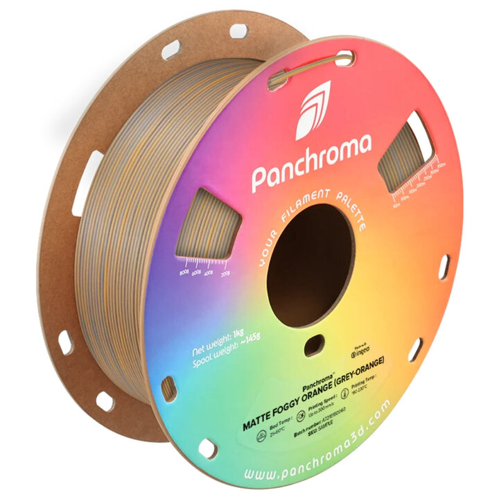 Panchroma Dual PLA - Mat Grenouille Gris - Orange - 1,75 mm - 1 k