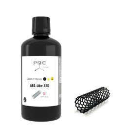 Poc Lab - Résine UV ABS-Like ESD - Noir - 0,5 kg | Espace Maker