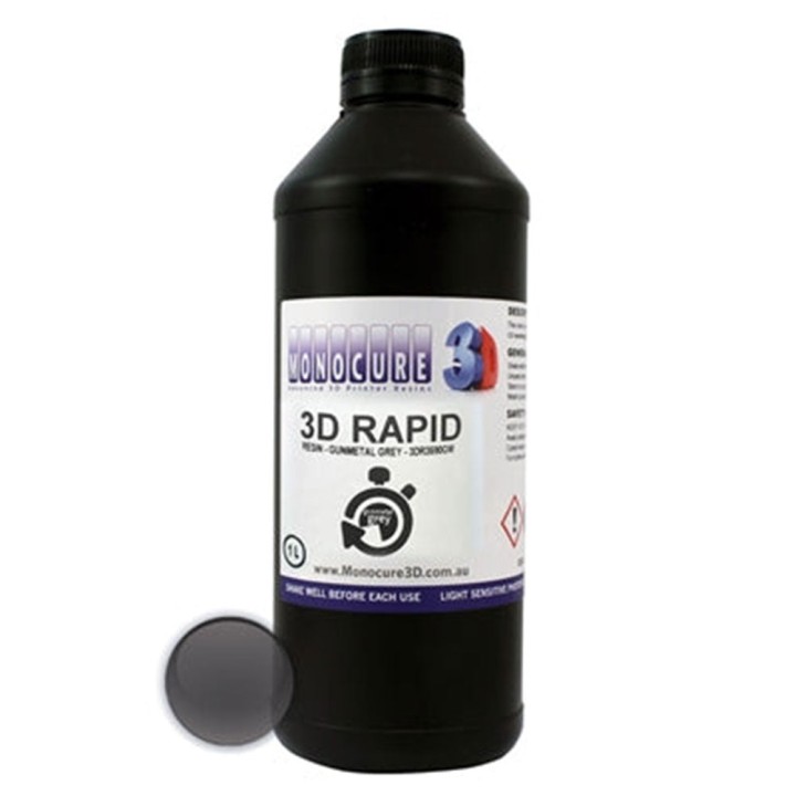 Monocure3D - Rapid Resin - Gris sombre (Gunmetal Grey) - 1 L | Espace 