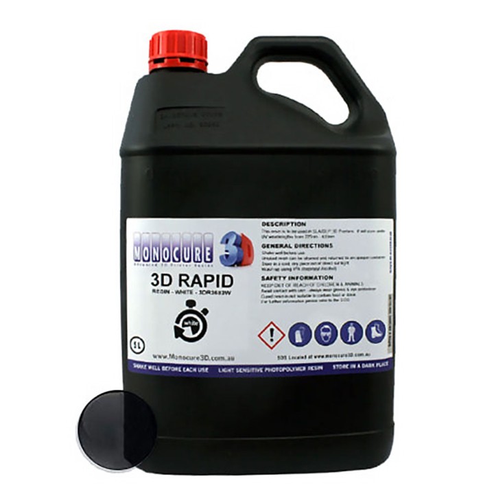 Monocure3D - Rapid Resin - Noir (Black) - 5 L | Espace Maker