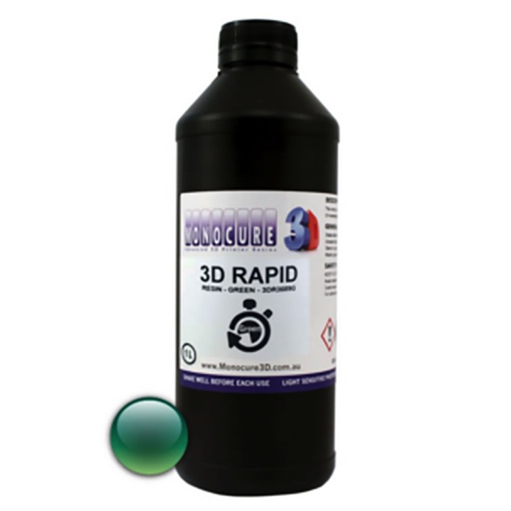 Monocure3D - Rapid Resin - Vert (Green) - 1 L | Espace Maker