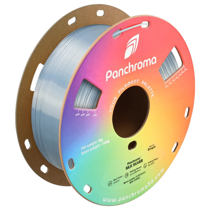 Panchroma PLA - Argent Soie - 1,75 mm - 1 kg | Maison Drabiec