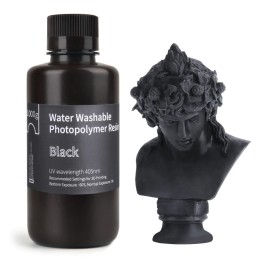 ELEGOO - Résine Water Washable - Noir (Black) - 1 kg | Espace Maker