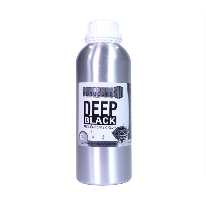 Monocure3D - Deep Black - Noir (Black) - 1.25 L | Espace Maker