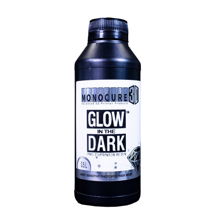 Monocure3D - Résine UV Pro - Glow in The Dark - 0,5 L | Espace Maker
