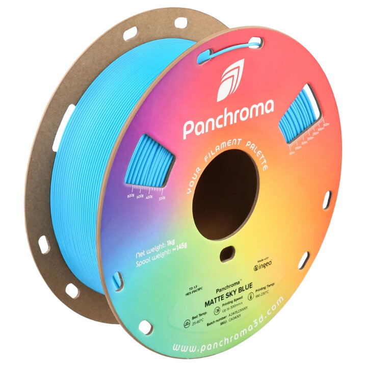 Panchroma PLA - Mat Bleu ciel - 1,75 mm - 1 kg | Maison Drabiec
