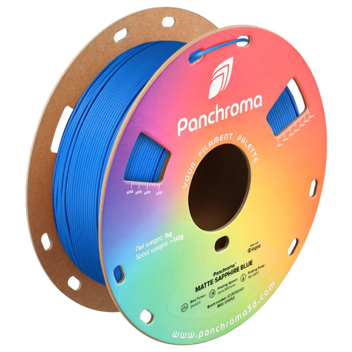 Panchroma PLA - Mat Bleu Saphir - 1,75 mm - 1 kg | Maison Drabiec