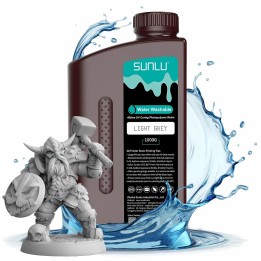 Sunlu - Résine Water-Wash Standard - Gris Clair (Solid Grey) - 1 kg | 