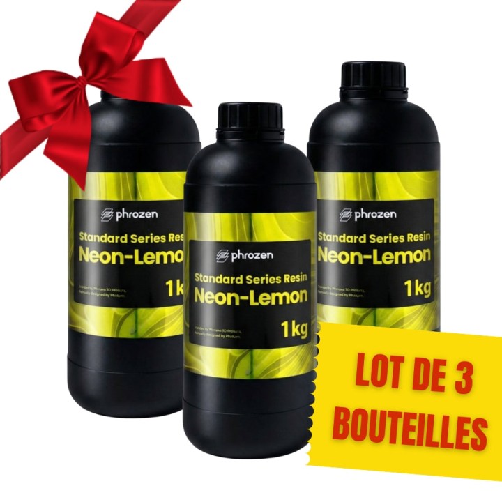 Pack Phrozen - 3x Neon Resin - Jaune Citron (Lemon) - 1 kg | Espace Ma