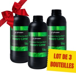 Pack Phrozen - 3x Neon Resin - Vert Lime (Lime) - 1 kg | Espace Maker