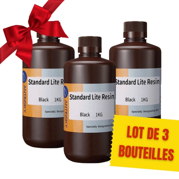Pack Antinsky - 3x Standard Lite Resin - Noir (Black) - 1 kg | Espace 