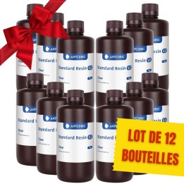 Pack Anycubic - 12x Standard Resin V2 - Transparent (Clear) - 1 kg | E