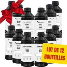 Pack ApexMaker - 12x Résine Standard (Model Resin) - Blanc (White) - 1