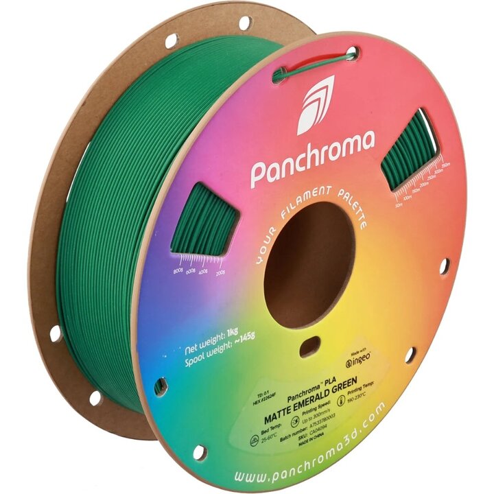 Panchroma PLA - Mat Vert Émeraude - 1,75 mm - 1 kg | Maison Drabi