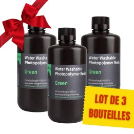 Pack ELEGOO - 3x Résine Water Washable - Vert (Green) - 1 kg | Espace 