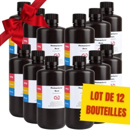 Pack ELEGOO - 12x Résine UV ABS-Like - Rouge (Red) - 1 kg | Espace Mak