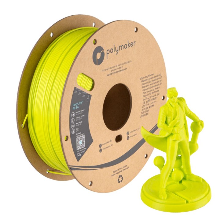 Polymaker - PolyLite PETG - Lime - 1,75 mm - 1 kg | Espace Maker