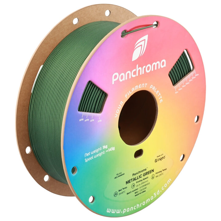 Panchroma PLA - Vert Métallique - 1,75 mm - 1 kg | Maison Drabiec