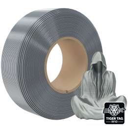 Jamg He - PLA Silk - Argent (Silver) - 1,75 mm - 1 kg - Refill avec RF