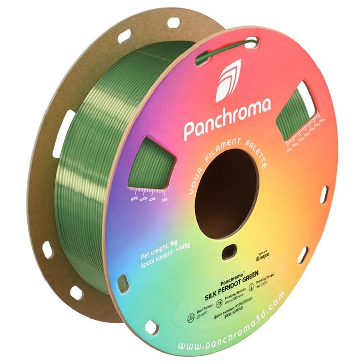 Panchroma PLA - Vert Péridot Soie - 1,75 mm - 1 kg | Maison Drabi