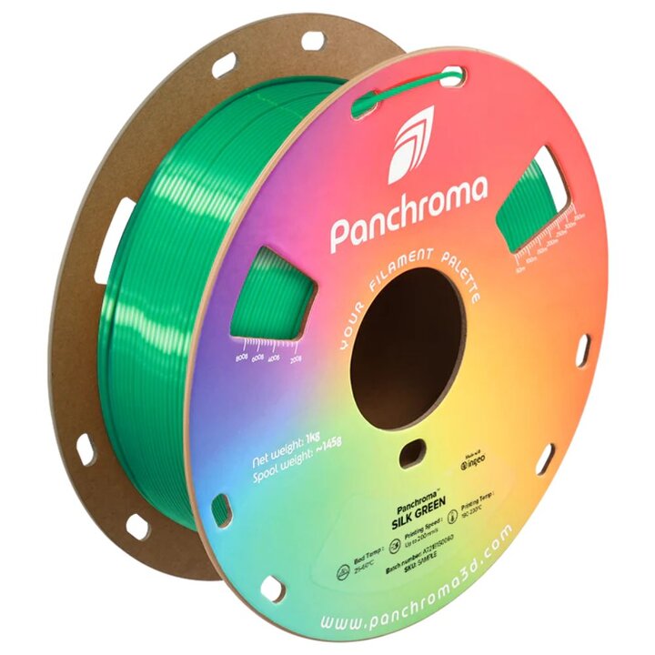 Panchroma PLA - Vert Soie - 1,75 mm - 1 kg | Maison Drabiec