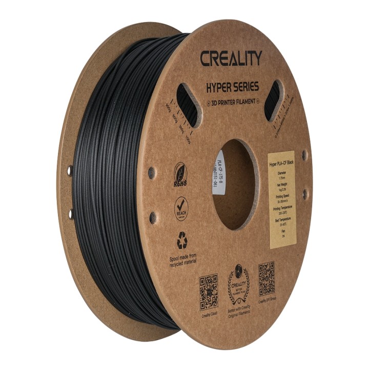 Creality - Hyper PLA-CF - Noir (Black) - 1,75 mm - 1 kg | Espace Maker