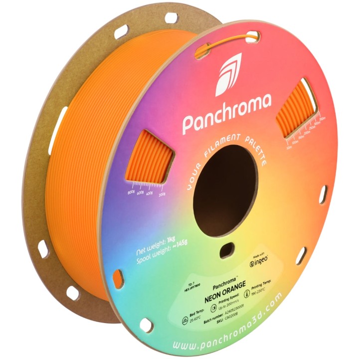 Panchroma PLA - Orange Néon - 1,75 mm - 1 kg | Espace Maker