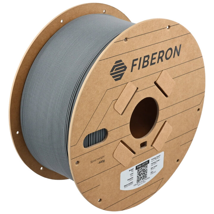 Polymaker - Fiberon PA6-GF25 - Gris - 1,75 mm - 3 kg | Maison Dra