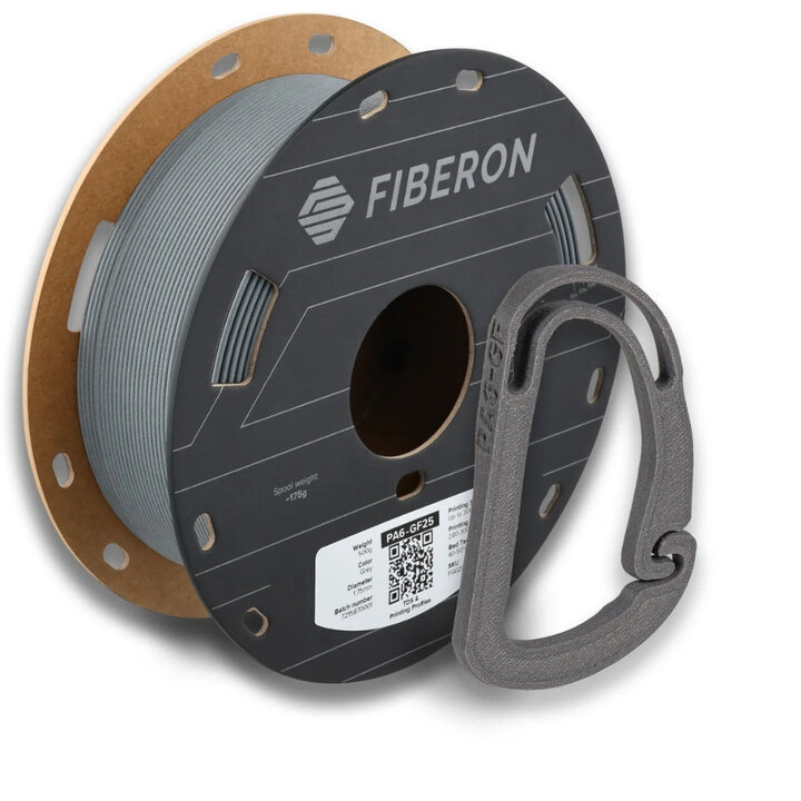 Polymaker - Fiberon PA6-GF25 Gris - 1,75 mm - 500g | Maison Drabi