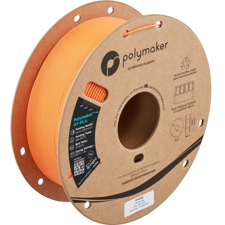 Polymaker - HT-PLA - Orange - 1,75 mm - 1 kg | Maison Drabiec