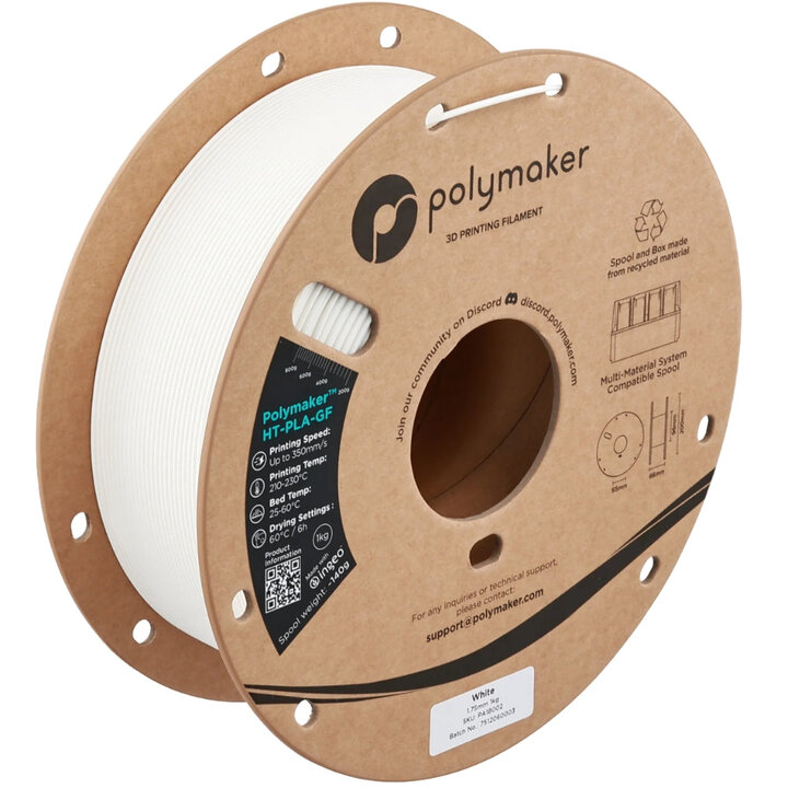 Polymaker - HT-PLA-GF - Blanc - 1,75 mm - 1 kg | Maison Drabiec