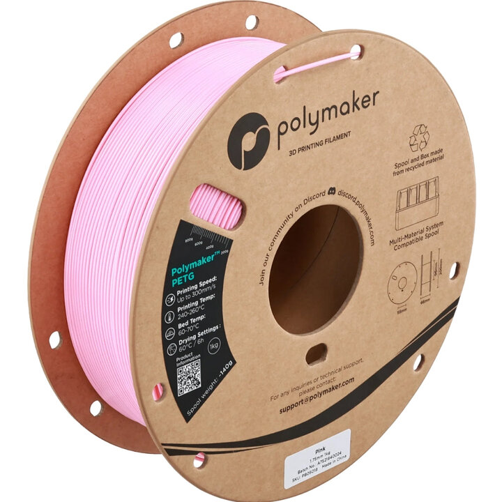 Polymaker - PETG - Rose - 1.75 mm - 1 kg | Maison Drabiec