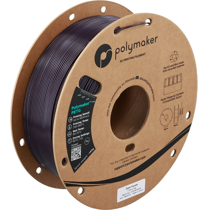 Polymaker - PETG - Violet Foncé - 1.75 mm - 1 kg | Maison Drabiec
