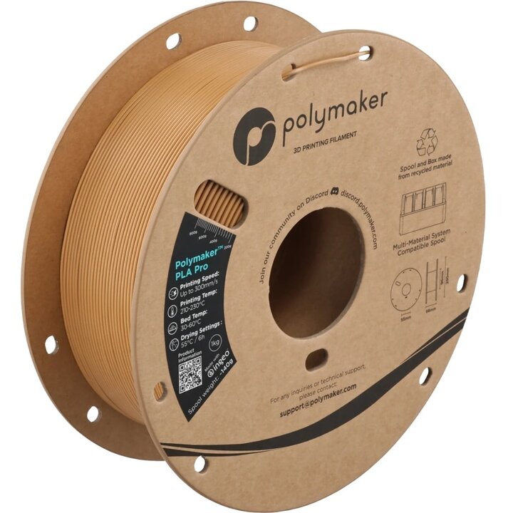 Polymaker - PLA Pro - Beige Armée - 1,75 mm - 1 kg | Maison Drabi