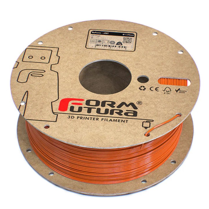 FormFutura - ReForm rPET (PETg recycled) - Orange - 1.75 mm - 1 kg | E