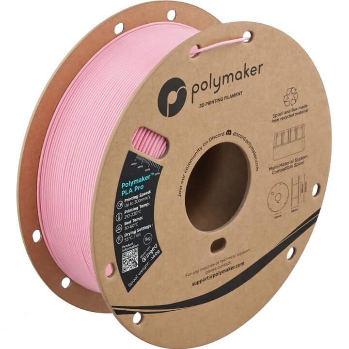 Polymaker - PLA Pro - Rose - 1,75 mm - 1 kg | Maison Drabiec