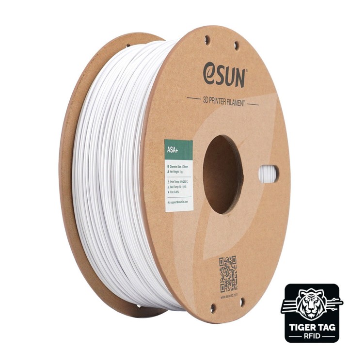 eSun - ASA+ - Blanc Froid (Cold White) - 1,75 mm - 1 kg | Espace Maker