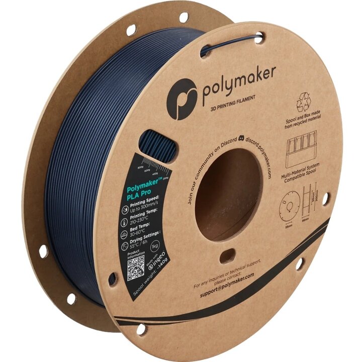 Polymaker - PLA Pro Metallic - Bleu - 1,75 mm - 1 kg | Maison Dra