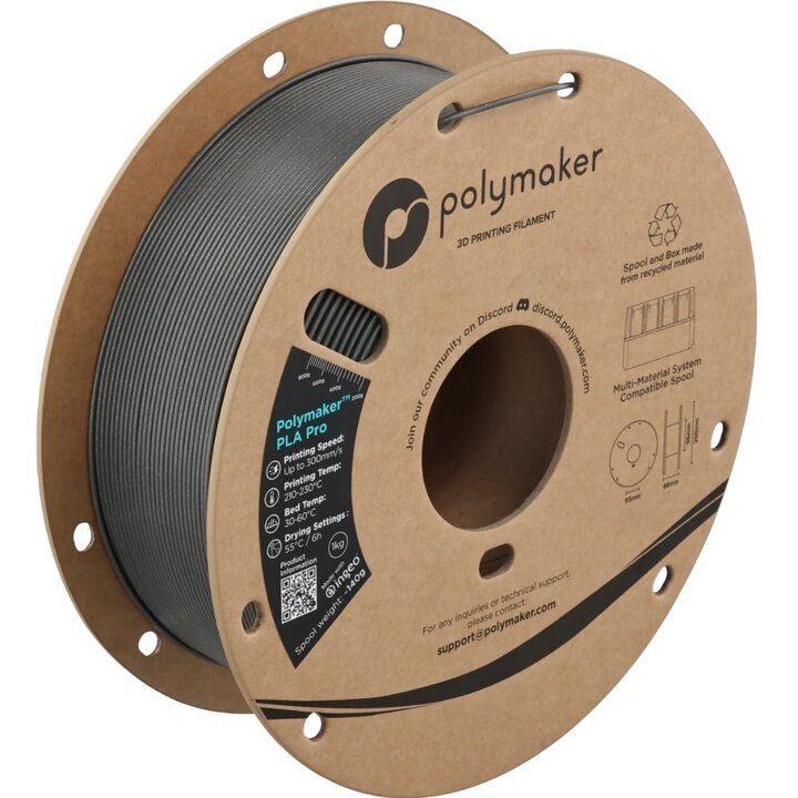 Polymaker - PLA Pro Metallic - Chromée - 1,75 mm - 1 kg | Maison 