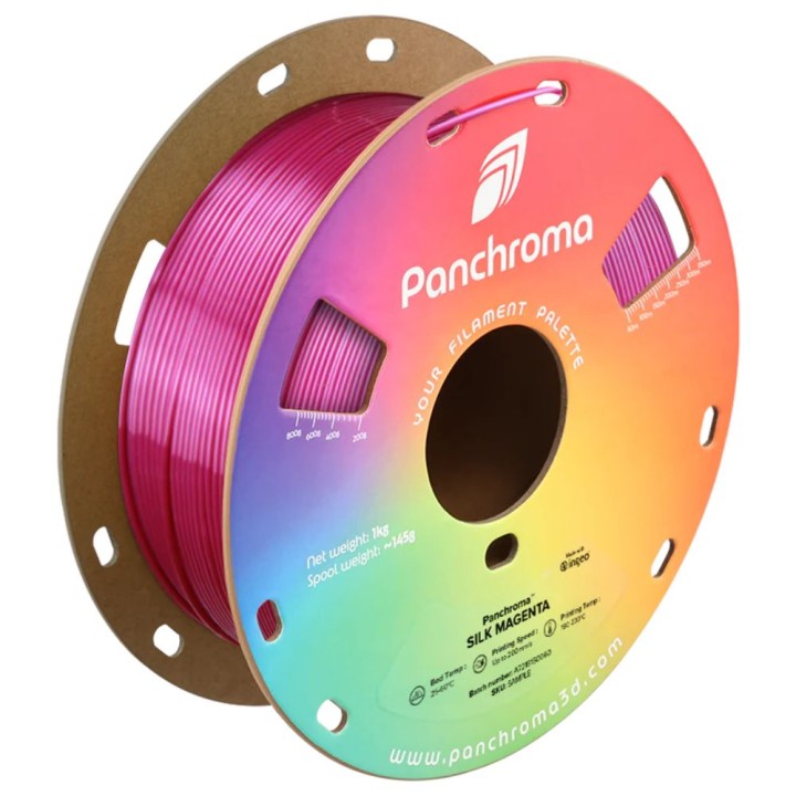 Panchroma PLA - Magenta Soie (Silk Magenta) - 1,75 mm - 1 kg | Espace 