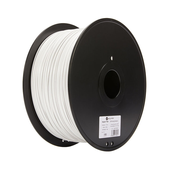 Polymaker - PolyLite ASA - Blanc - 1.75 mm - 3 kg | Maison Drabie