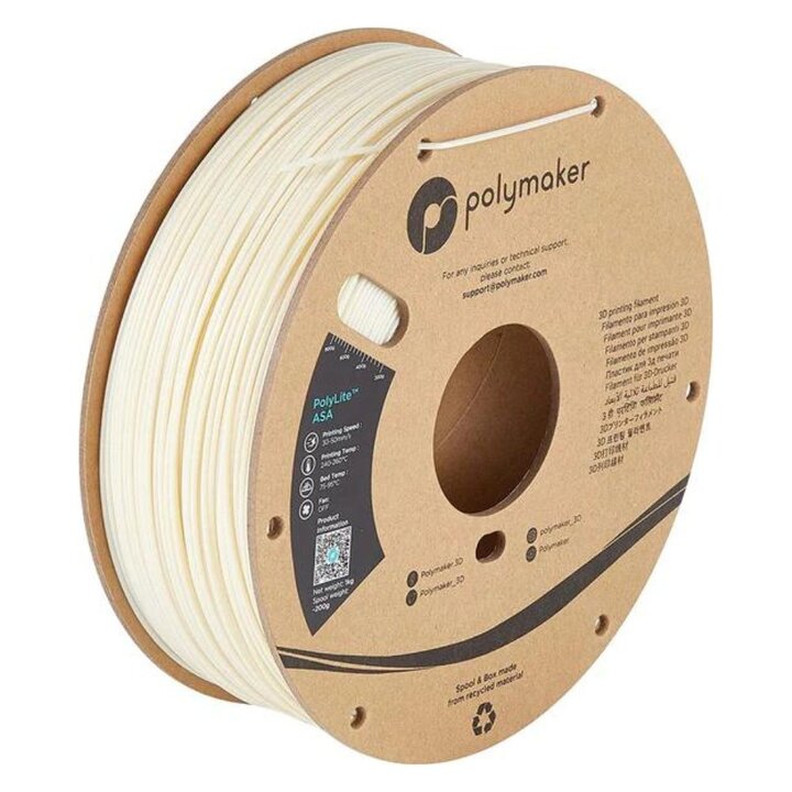 Polymaker - PolyLite ASA - Naturel - 1,75 mm - 1 kg | Maison Drab