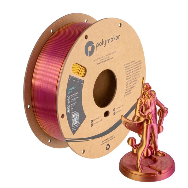 Polymaker - PolyLite Dual Silk PLA - Banquet - 1,75 mm - 1 kg | M