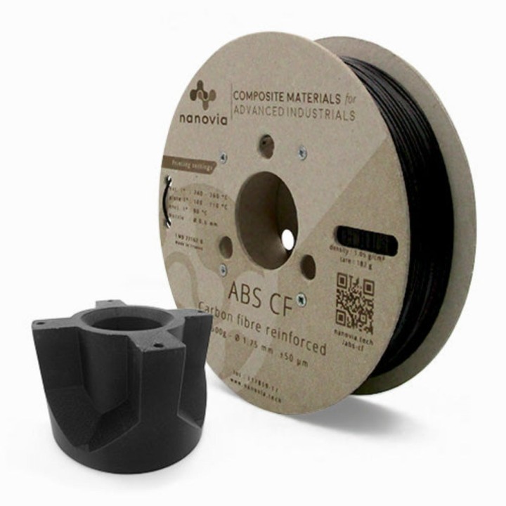 Nanovia - ABS CF (fibres de carbone) - Noir - 1,75 mm - 500 g | Espace