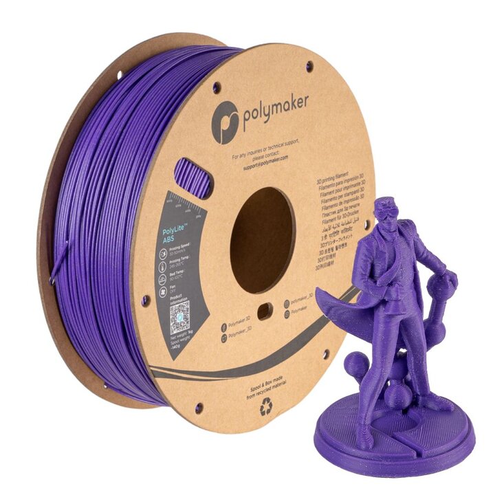 Polymaker - PolyLite Galaxy ABS - Violet - 1,75 mm - 1 kg | Maiso