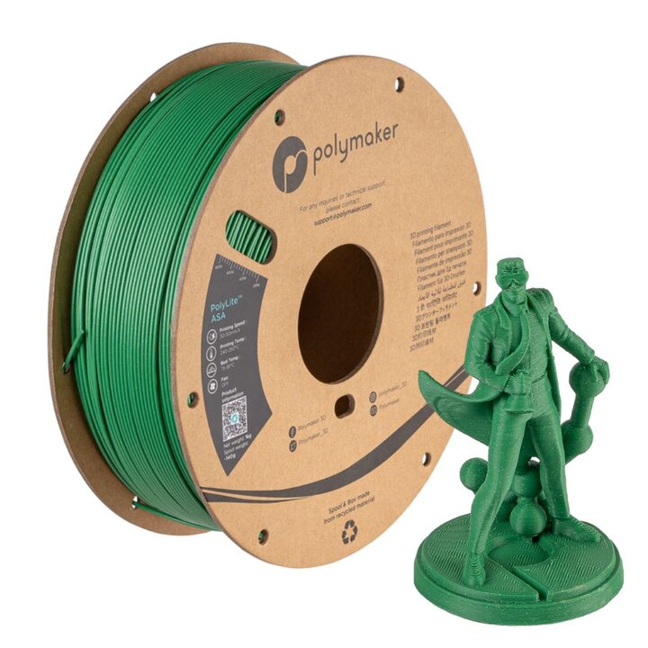 Polymaker - PolyLite Galaxy ASA - Vert - 1,75 mm - 1 kg | Maison 