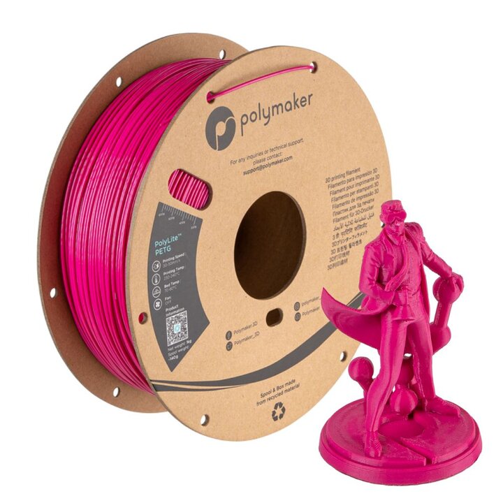 Polymaker - PolyLite PETG - Magenta - 1,75 mm - 1 kg | Maison Dra